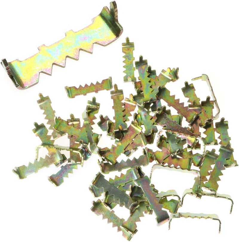 MEETOOT 50 قطعة شماعة صور مسننة للخشب الصلب بدون مسمار مقاس صغير 25x7x9 مللي متر - Image 3